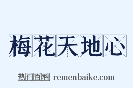 梅花天地心是什么意思的图片